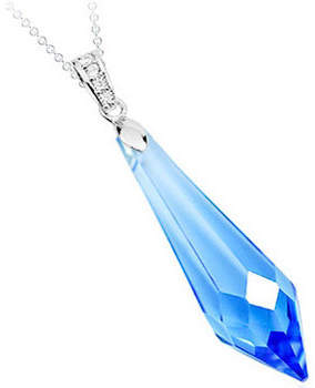 Blue Pearls Kettenanhänger Blauer Kristall-Anhänger