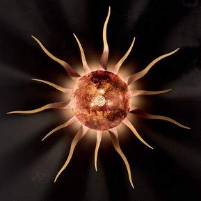 SONNE SERENA Wand/Deckenleuchte