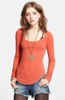 Thumbnail for your product : Free People 'Masquerade' Beaded Cuff Thermal Top