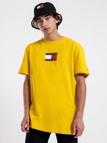 Thumbnail for your product : Tommy Hilfiger Small Flag T-Shirt in Star Fruit Yellow