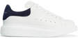 alexander mcqueen suedetrimmed leather exaggeratedsole sneakers