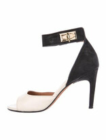 Thumbnail for your product : Givenchy Suede Leather Trim Embellishment Sandals Black