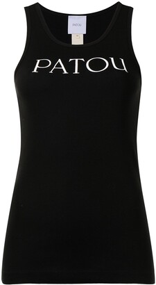 Patou Logo-Print Organic-Cotton Vest