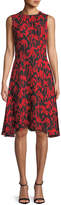 Thumbnail for your product : Milly Anna Floral-Print Silk A-Line Dress