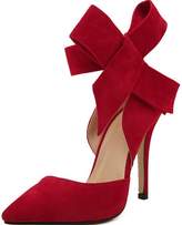 Thumbnail for your product : UNIOPLIIL Plus Size Shoes Women Big Bow Tie Pumps New Butterfly Pointed Stiletto Shoes Woman High Heels Wedding Shoes Bowknot Advisable 7