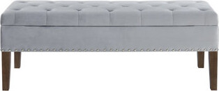 Tufted Bench with Storage