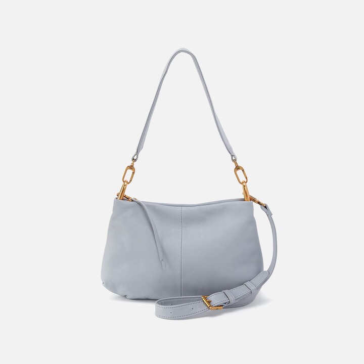 Hobo Advance Shoulder Bag in Pebbled Leather - Indigo Cloud