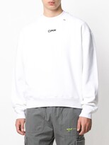 Thumbnail for your product : Off-White Wavy Line Logo Crew Neck Sweatshirt