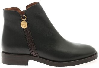 See by Chloe Louise Flat Ankle Boots