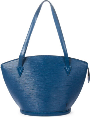 Baggy cloth handbag Louis Vuitton Blue in Cloth - 26165309