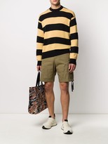 Thumbnail for your product : Prada Striped Cashmere Jumper