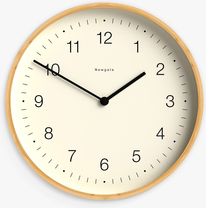 Newgate Clocks Mauritius Quartz Silent Sweep Bamboo Wall Clock ShopStyle