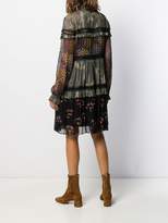 Thumbnail for your product : Twin-Set ruffled print-mix dress