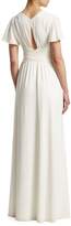 Thumbnail for your product : Halston Flutter Sleeve Gown