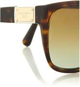 Thumbnail for your product : Dolce & Gabbana Havana logo plaque sunglasses