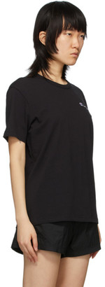 Champion Reverse Weave Black Script Logo Back T-Shirt