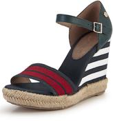 Thumbnail for your product : Tommy Hilfiger Emery Stripe Wedge Sandals