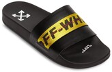 Thumbnail for your product : Off-White Logo Webbing Rubber Slide Sandals