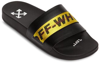Off-White Logo Webbing Rubber Slide Sandals