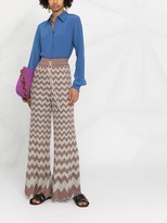 Thumbnail for your product : M Missoni Long-Sleeved Silk Shirt