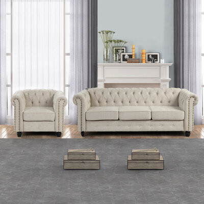 Alcott Hill Dennard 2 Piece Living Room Set