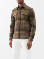 Thumbnail for your product : Ralph Lauren Purple Label Bradley Checked Wool-blend Shirt