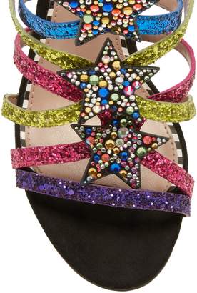 Betsey Johnson Shining Star Embellished Sandal