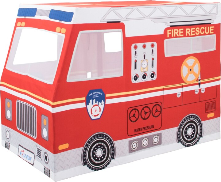 Role Play Deluxe Fire Truck Playhouse Tent