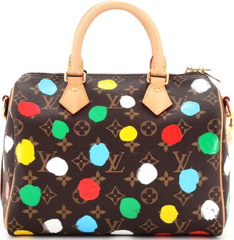 Louis Vuitton Speedy Bandouliere Bag Yayoi Kusama Painted Dots Monogram  Canvas 25 Multicolor 2228272