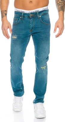 Rock Creek RC-2098 W29-W44 Men's Designer Jeans Denim Blue - Blue - W30 -  ShopStyle