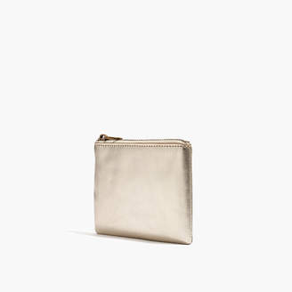 Madewell The Leather Pouch Wallet in Metallic