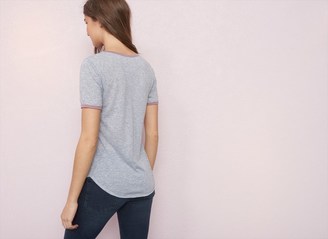 Garage Relaxed Ringer Tee With Pocket