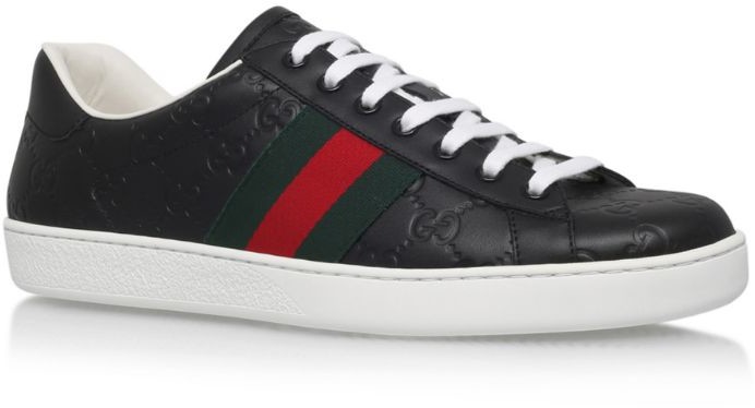 black gg supreme ace sneakers