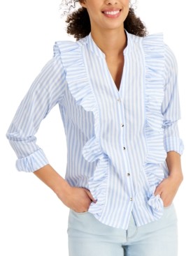 charter club petite blouses