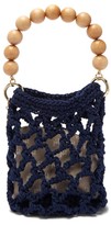 Thumbnail for your product : Rosantica Polaris Beaded-handle Woven Bag - Blue Multi