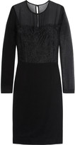 Thumbnail for your product : By Malene Birger Huxanah chiffon, lace and crepe dress