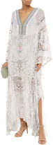 Thumbnail for your product : Camilla Metallic Fil Coupe Printed Silk And Lurex-blend Kaftan