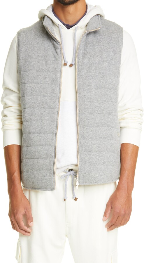 grey bubble vest