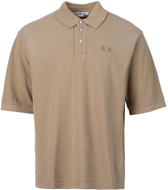 Acne Studios Classic Polo Shirt Light Brown