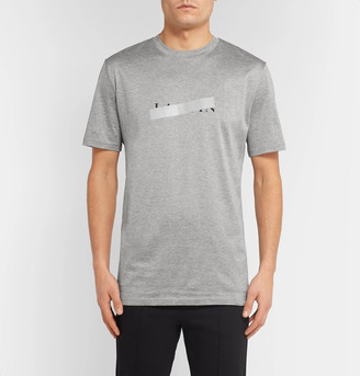 Lanvin Slim-Fit Reflective-Trimmed Mercerised Cotton-Jersey T-Shirt