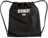 Thumbnail for your product : Givenchy Rave Paris Men's Logo Drawstring Backpack, Black