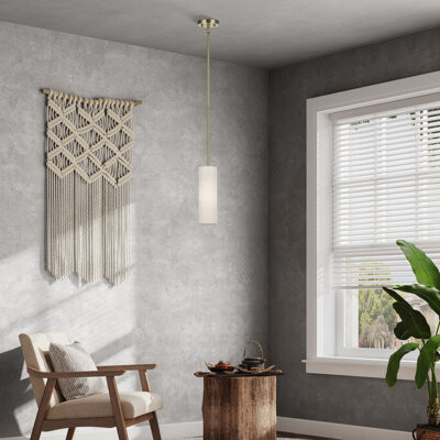 Mercer41 Acree 1 Light Antique Brass Mini Pendant