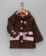 Thumbnail for your product : Western Chief Brown Frenchy French Raincoat - Toddler & Girls