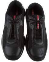 Thumbnail for your product : Prada Sport Leather Low-Top Sneakers