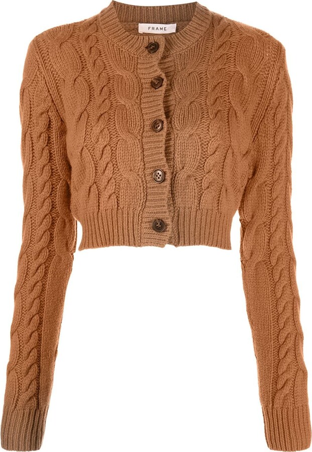 Steffen Schraut Fine Knitted Cardigan nude-brown casual look Fashion Slipovers Fine Knitted Cardigans 