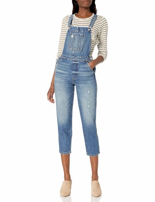 Lucky Brand Women's Relaxed Fit Overall - ShopStyle Cropped Jeans