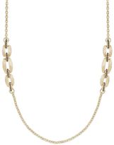 Thumbnail for your product : Alfani Gold-Tone Black Stone Link Long Necklace