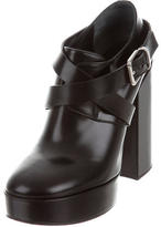 Thumbnail for your product : Jil Sander Leather Platform Booties