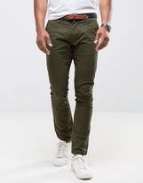 Thumbnail for your product : Selected Slim Fit Chinos With Belt