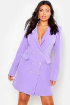 Thumbnail for your product : boohoo Plus Double Breasted Blazer Dress